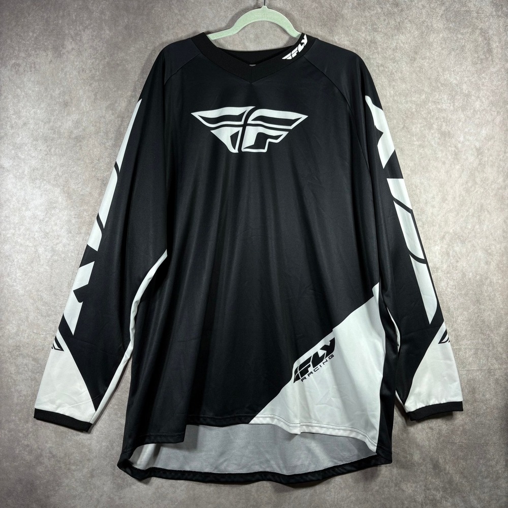 Fly Racing Jersey Mens Size 3XL Black Universal Motocross Long Sleeve Graphic